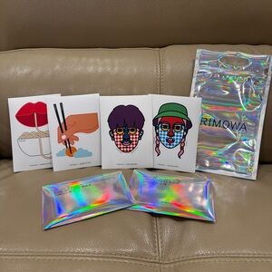 Rimowa Sticker Pack Set of 6 City Destination Tokyo & Shanghai Artwork Luggage